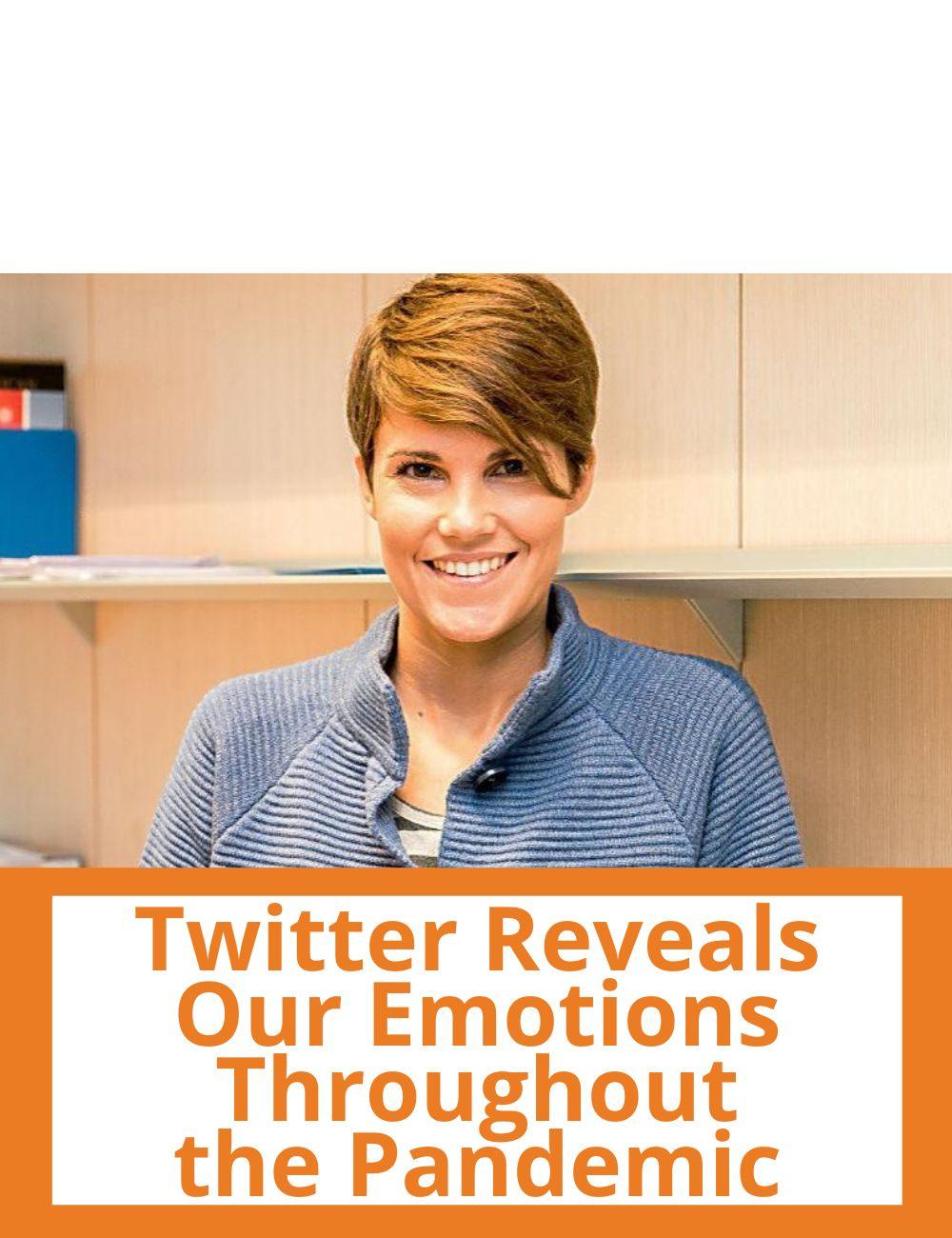 Link to related stories. Image: photo of Professor Nicoletta Balbo. Story headline: Twitter Reveals Our Emotions Throughout the Pandemic 