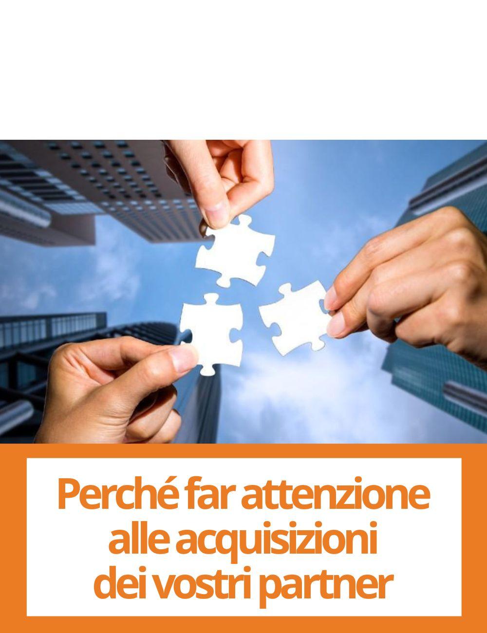 Immagine con link ad articoli su temi simili. L'immagine di mani che tengono pezzi di puzzle rimanda all'articolo intitolato: Perche' dovete fare attenzione alle acquisizioni dei vostri partner