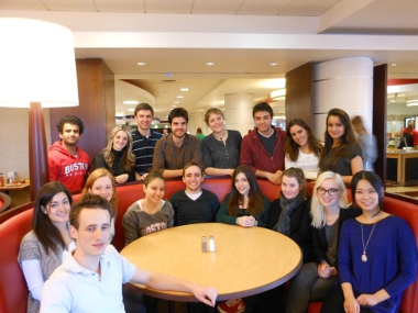 Group photo on campus
