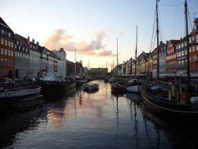 Dutch buildings with a canal view