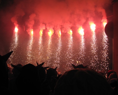 Fireworks at festival
