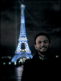 Marco in front of the Eiffel Tower