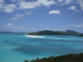 Aerial beach view