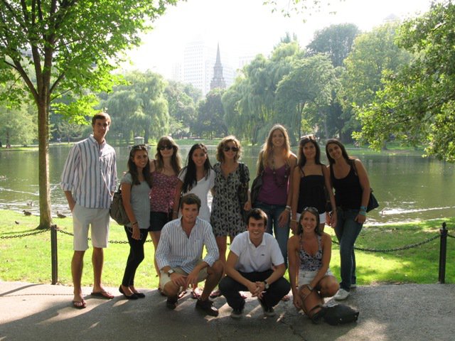 Students in park