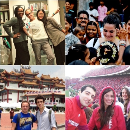 Collage of Bocconi students abroad