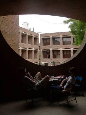 Students on campus