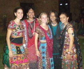 Women in traditional Indian attire