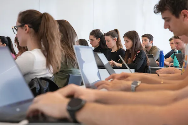 Students in a Bocconi classroom