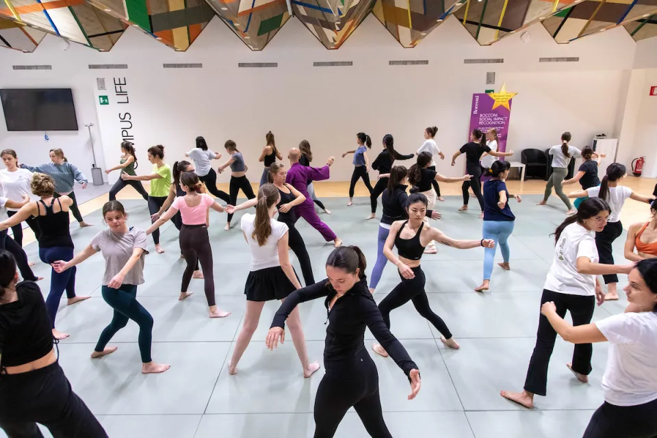 Hara Yoga class during a Campus Life activity.