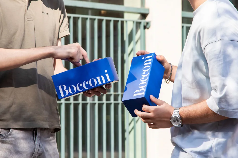 Students during the Bocconi Welcome Days.