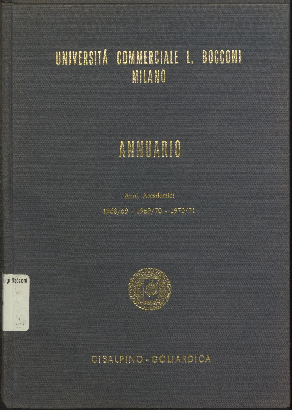 Cover of the annuario where Emma Bonino is mentioned
