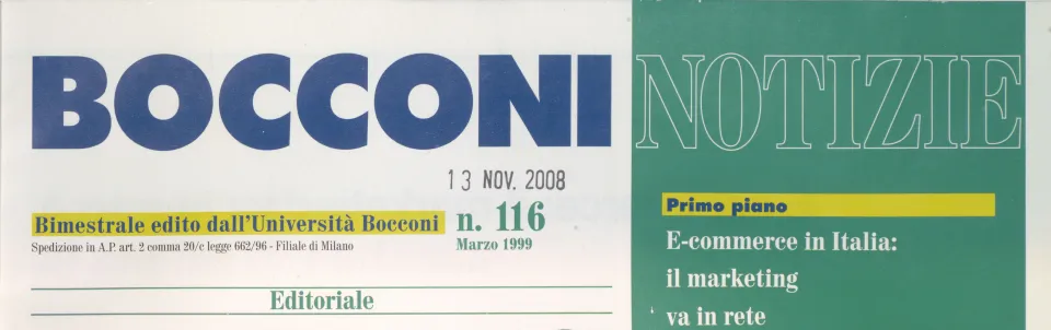 Picture of the Bocconi news journal