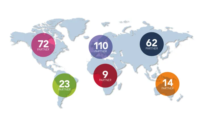 mappa delle scuole partner