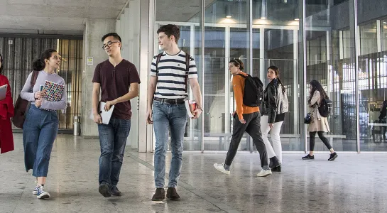 Gruppo di studenti on campus